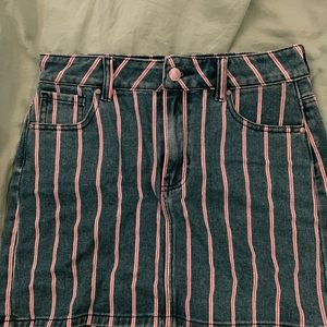 Pacsun Red, White, and Blue Jean skirt